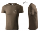 Triko Cafe '80, khaki, bavlna