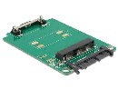 Delock adaptér Micro SATA 16 pin na mSATA full size