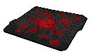 C-TECH Herní podložka pod myš ANTHEA CYBER RED, 320x270x4mm, obšité okraje