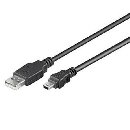 PremiumCord Kabel USB 2.0, A-B mini, 5pinů, 0,5m