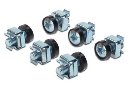 PremiumCord Sada montážní do racku ,4x šroub M6, 4x nut , 4x plastová podložka