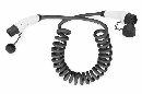 DIGITUS Spirálový nabíjecí kabel pro elektromobily, 5 m, typ 2 na typ 2 , Třífázový 16A