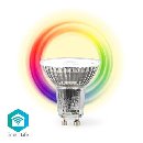 Nedis WIFILRC10GU10 - SmartLife LED žárovka | Wi-Fi | GU10 | 345 lm | 4,9 W | RGB /Warm to Cool Whit
