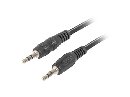 LANBERG Minijack 3.5mm M / M 3 PIN kabel 2m, černý