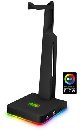 CONNECT IT NEO Stand-It RGB stojánek na sluchátka + USB hub, ČERNÝ