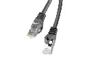 LANBERG Patch kabel CAT.6 FTP 0.5M černý Fluke Passed