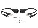 Delock Sada pasivního adaptéru PoE RJ45 DC 5,5 x 2,5 mm