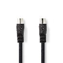 Nedis CAGL20000BK30 - Audiokabel DIN | DIN 5-pin Zástrčka - DIN 5-pin Zástrčka | 3 m | Černá