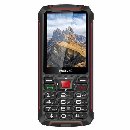 EVOLVEO StrongPhone W4, vodotěsný odolný Dual SIM telefon, černo-červená