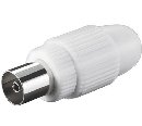 PremiumCord TV antenní konektor IEC přímý-F, 75 Ohm