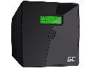 Green Cell Nepřerušitelný zdroj napájení UPS 1000VA 600W s LCD displejem | VERZE EU | 2x Schuko 2x I