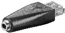 PremiumCord USB2.0 adaptér na stereo jack 3,5mm female