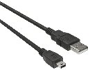 PremiumCord Kabel USB 2.0, A-B mini, 5pinů, 3m
