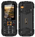 EVOLVEO StrongPhone Q1, vodotěsný odolný Dual SIM telefon, černo-oranžový