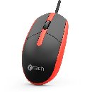 C-TECH myš WM-10, USB, 1200 DPI, červená