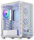 Endorfy Arx 500 White ARGB Skříň,Mid. tower,bez zdr.,ATX,2× USB, 1× USB-C, 4× 140mm ARGB vent.,mesh 