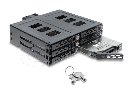 Delock Mobilní rámeček rozměru 5.25” pro 6 x 2.5” HDD / SSD SATA nebo SAS, se zámkem